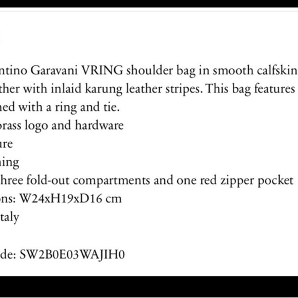 VALENTINO CARAVANI NEW SHOULDER BAG - Picture 8 of 10